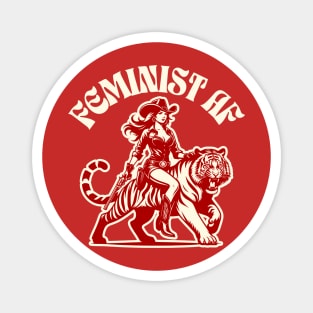 Feminist AF Women's Rights Warrior Cowgirl Magnet